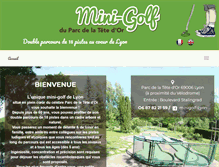 Tablet Screenshot of minigolf-lyon.fr